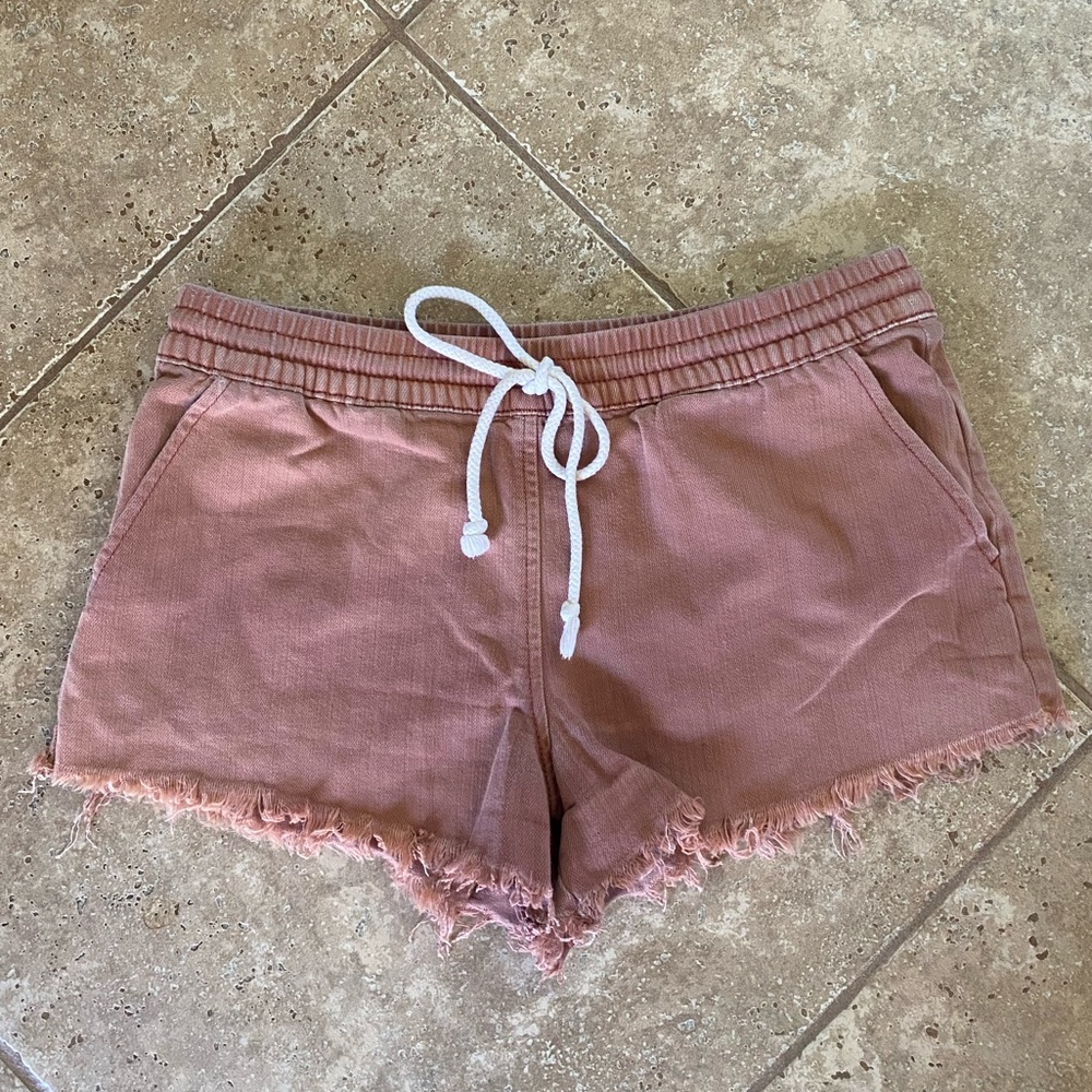 Aerie cutoff shorts Rust/ Mauve